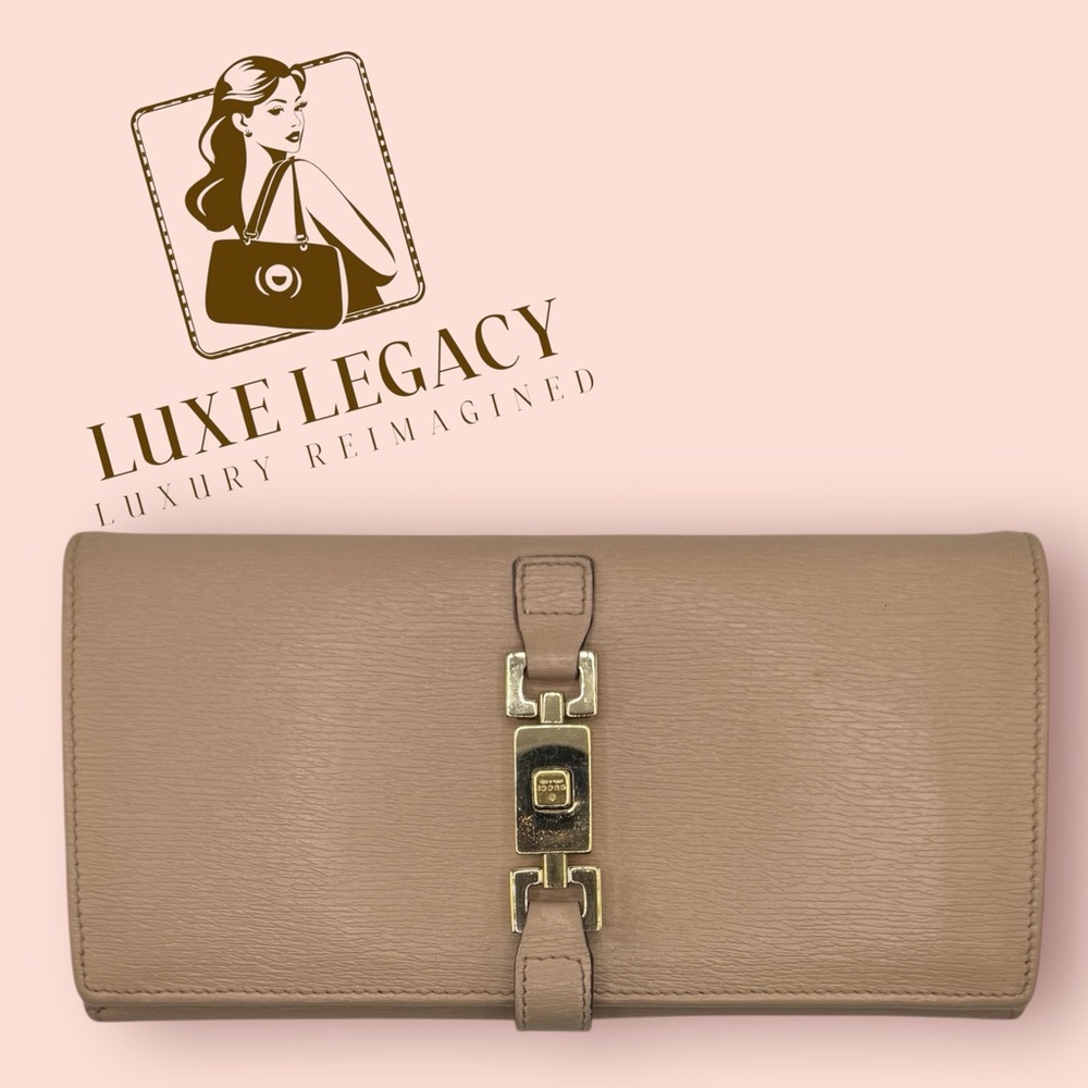 Gucci Jackie beige long wallet